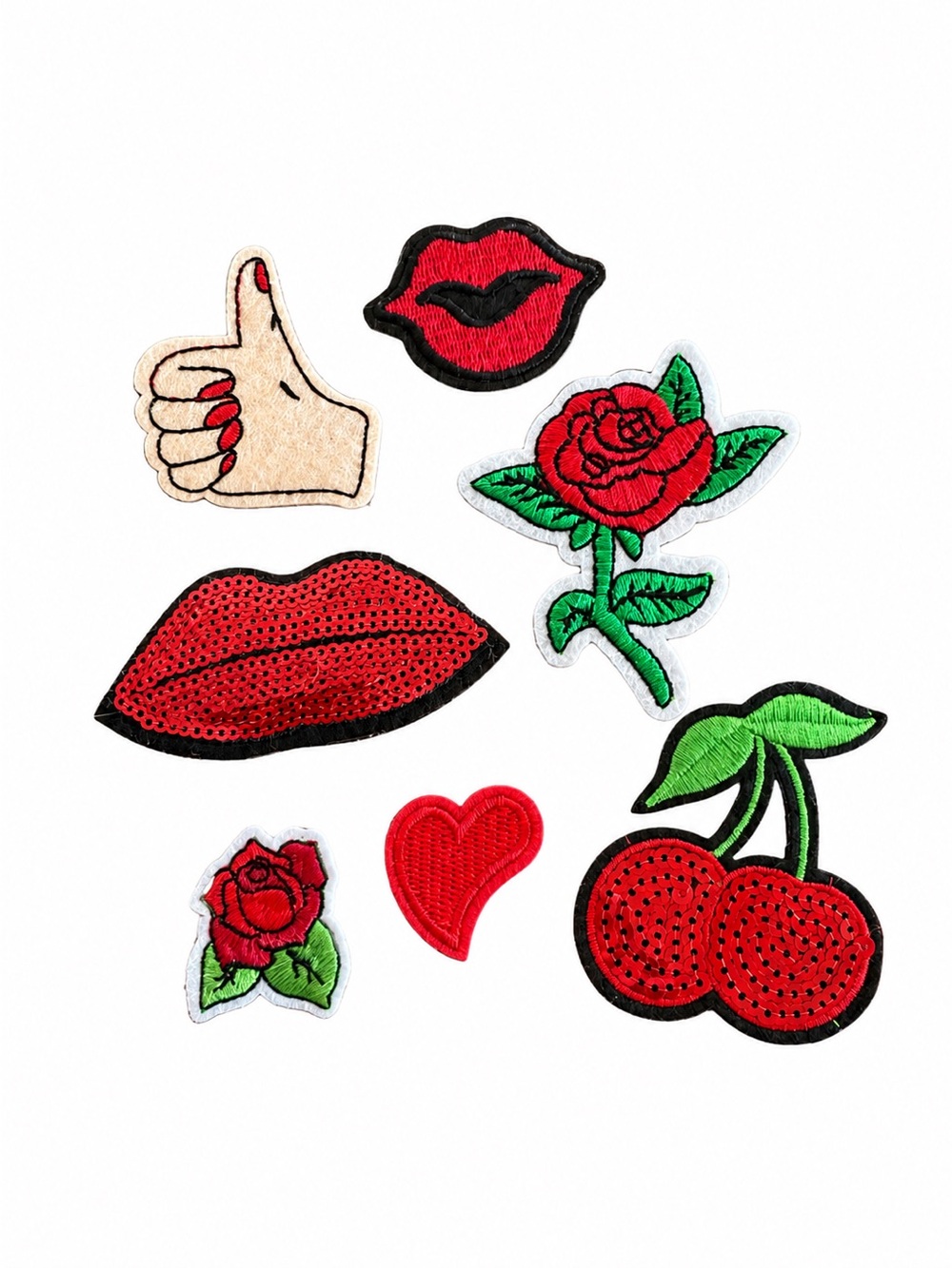 Cherry Kisses & Roses Patch Set